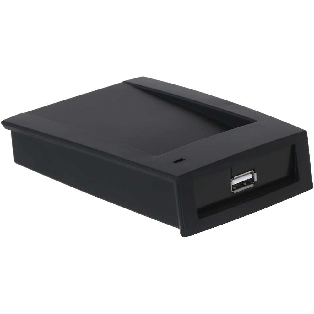 Kartenprogrammiergerät mit USB-C-Slot in schwarz