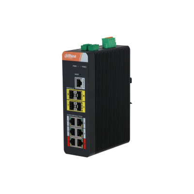 Dahua Gigabit-Switch, 10 Ports, 6 Ports PoE, managed-1