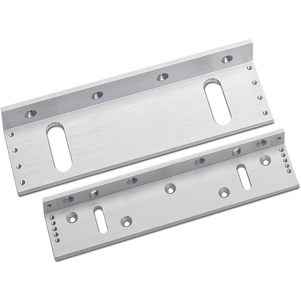 aluminium, Beschlag, Metallträger, Montageplatte, rechteckige Öffnungen