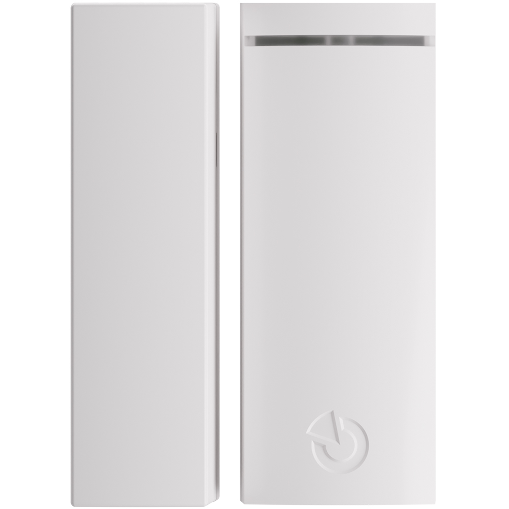 JA-151M Jablotron Funk-Mini-Magnetkontakt, weiß, Vorderseite mit satus-LED