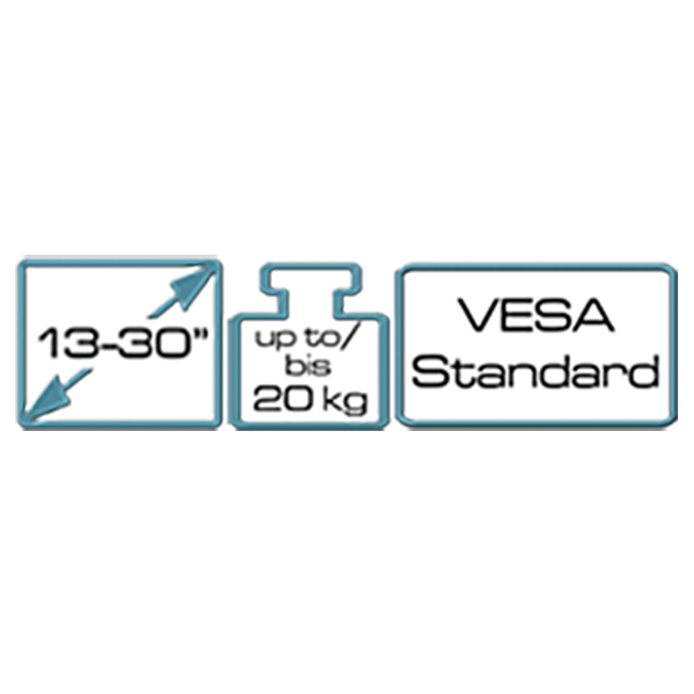 15-30", bis zu 20 kg, VESA Standard, Monitorständer, Fernsehhalterung