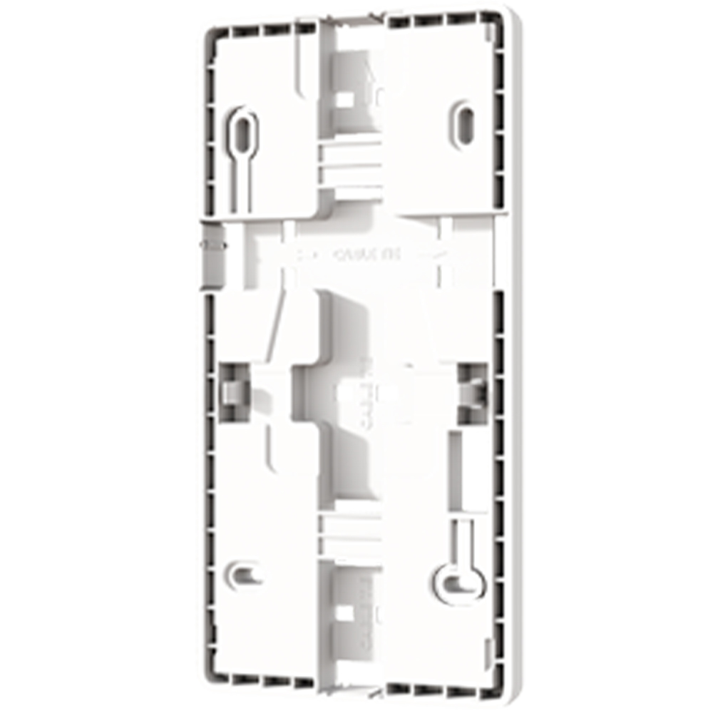 Aufputz-Halterung, Kunststoff, weiß