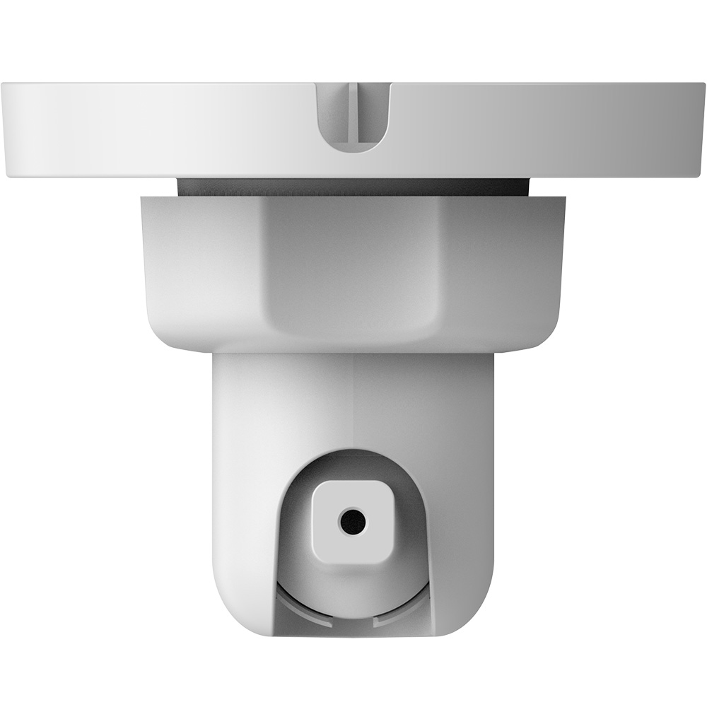 Dahua Halterung für Bewegungsmelder aus Metall und Kunststoff, weiß, schräge frontal Ansicht zur flexiblen Montage