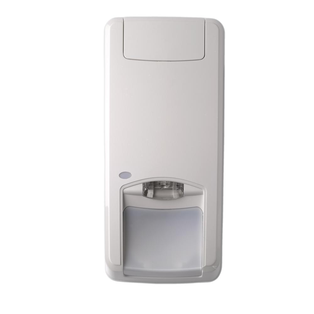 Frontansicht des weißen Aritech Dual-PIR-Bewegungsmelders