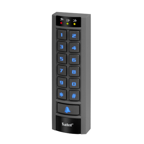 Satel Integra Bedienteil, Bereichstastatur mit Zutrittskarte, INT-SCR-BL