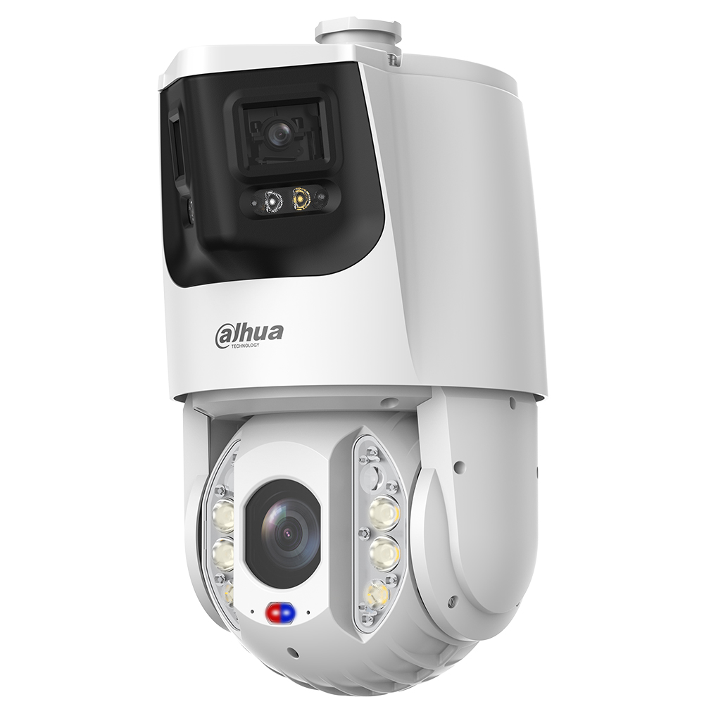 IP-Dual-Lens-Panorama-PTZ-Dome-Kamera, 8/4 MP, 2,8/4,8 - 154mm, IR 250 m, IP67, IK10, weiß