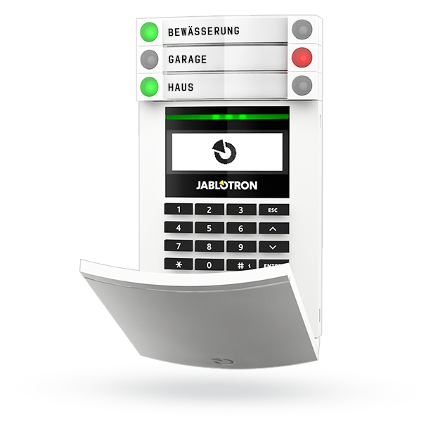 JA-154E Jablotron Funk-Bedienteil mit Codetastatur, RFID Leser