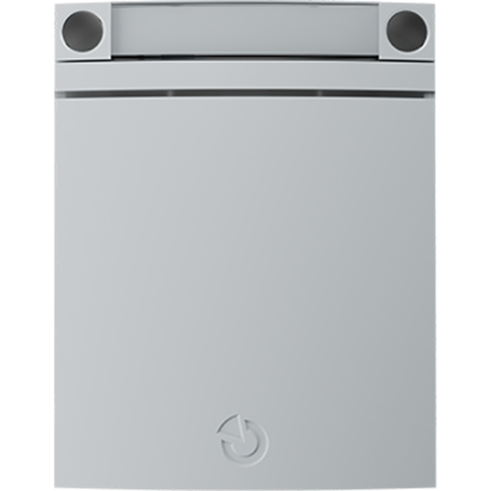 Jablotron BUS-Bedienteil, grau, LCD-Display mit Tastatur und RFID-Leser, Frontansicht