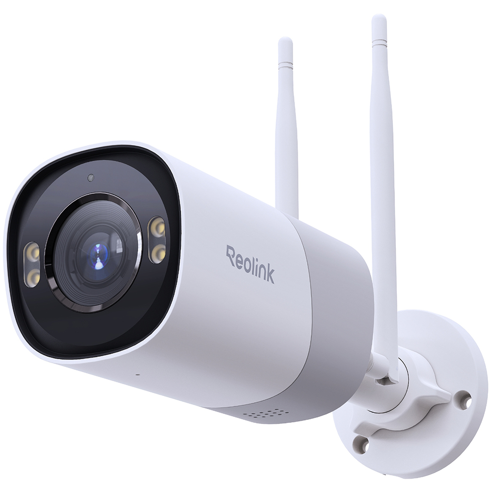 Professional IP-WLAN-Bullet-Kamera, 8 MP, 2,7 - 13,5 mm, IR 30 m, IP67, weiß
