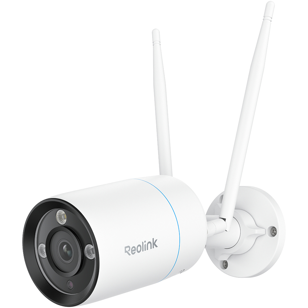 IP-WLAN-Bullet-Kamera, 8 MP, 4 mm, IR 30 m, IP67, NDAA, weiß