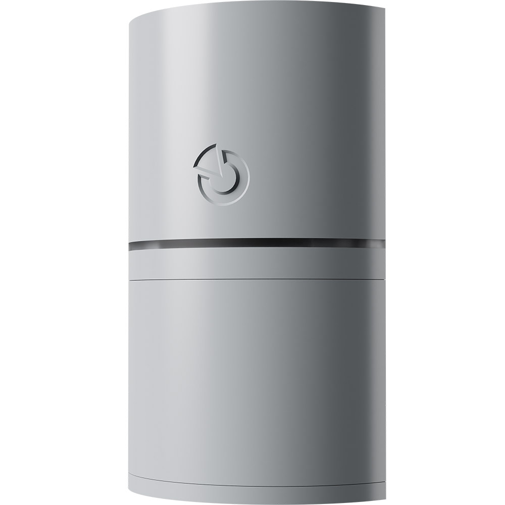 Jablotron Infrarot-Funk-Bewegungsmelder, drahtloser PIR-Melder, grau, schräge Frontansicht