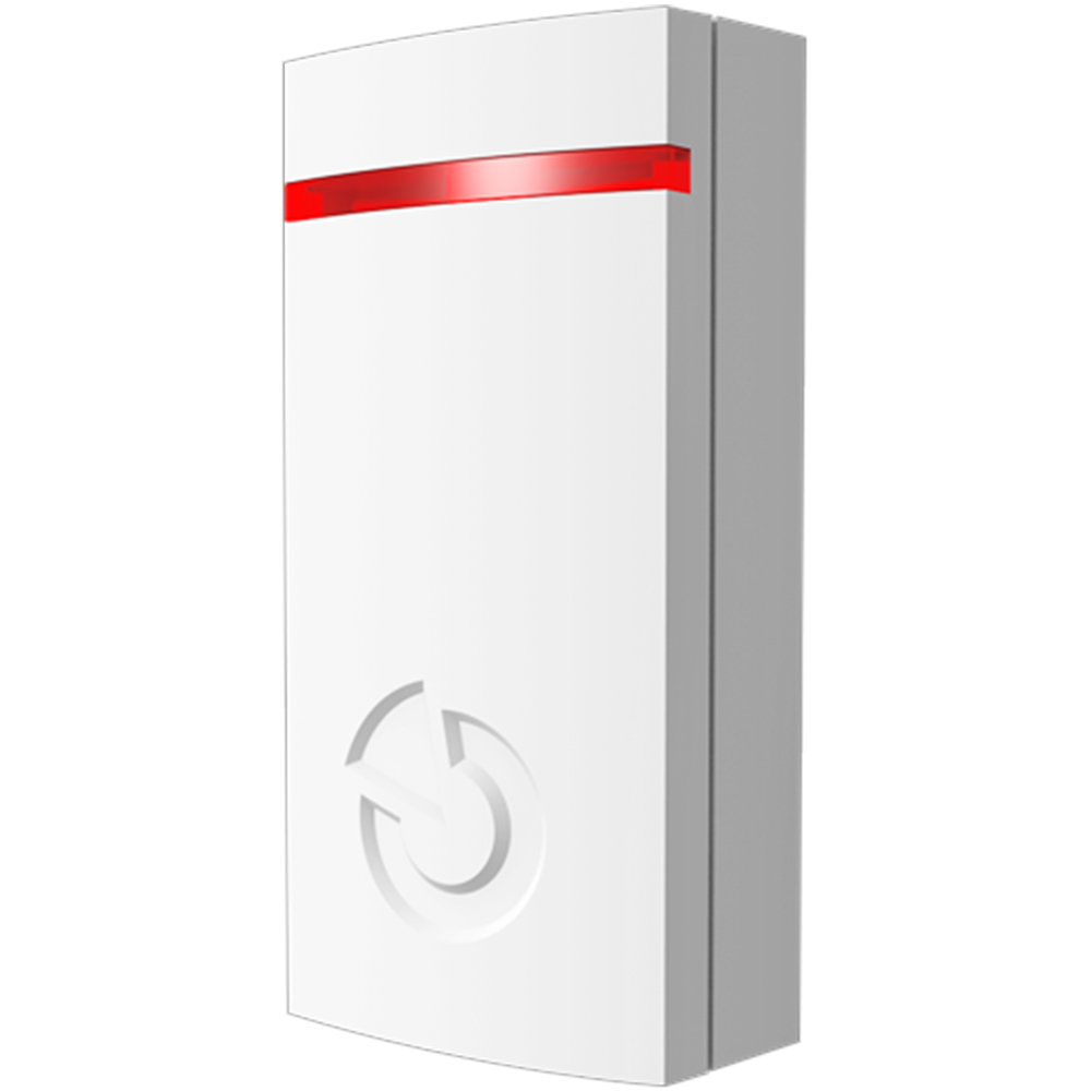 Jablotron Funk-Temperaturmelder, rote LED, schräge frontansicht