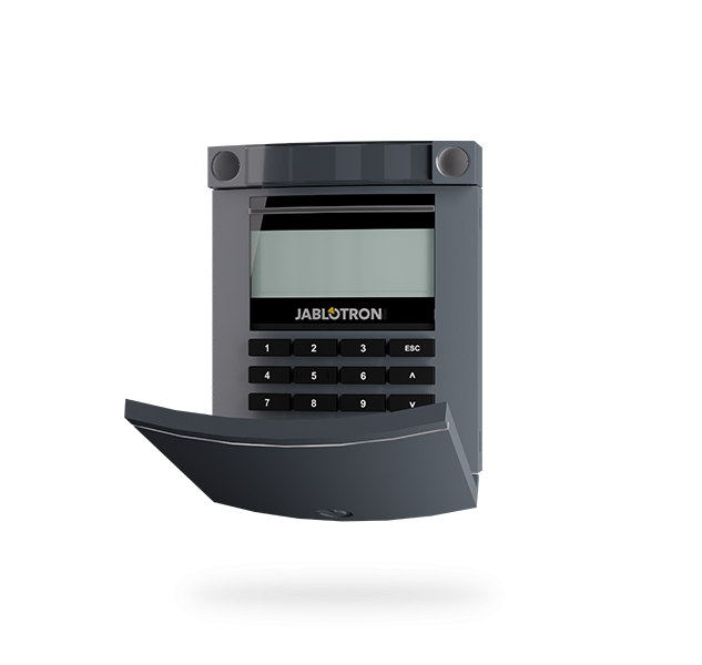 JA-114E-AN Jablotron BUS-Bedienteil mit LCD-Display, Code-Tastatur u. Leser