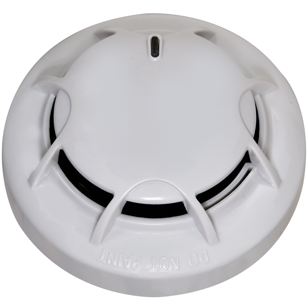 Optischer Rauch-/Hitzemelder, IP2X, weiß, Decke, verkabelt