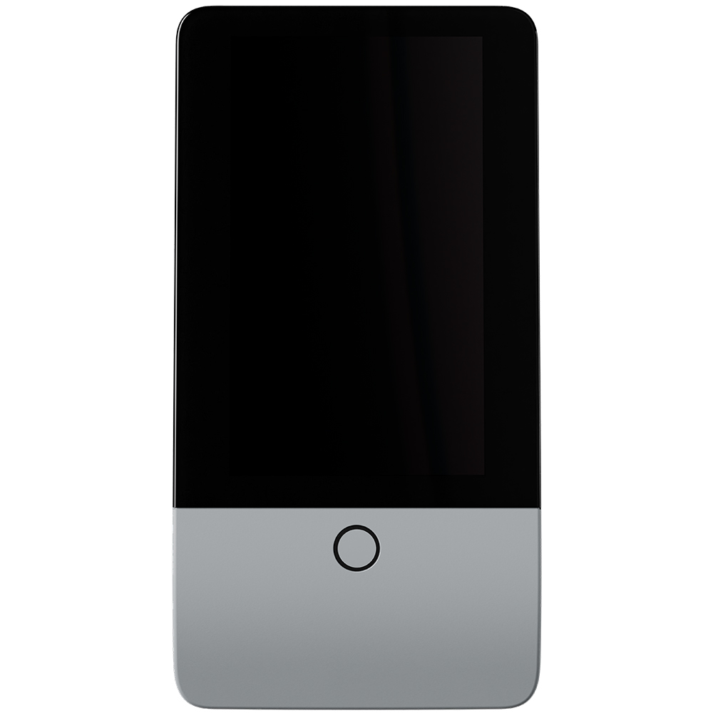 Jablotron 5" Touchbedienteil NATUS, grau, Frontansicht