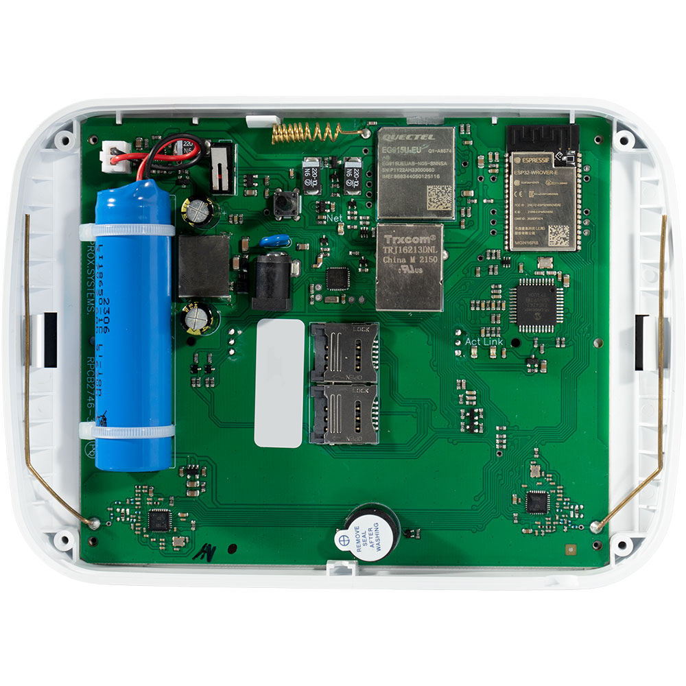 U-PROX Funk-Alarmzentrale, 250 Zonen, 150 Ausgänge, 868 - 868,6 MHz, 4G, LTE, Grad 2, weiß-2