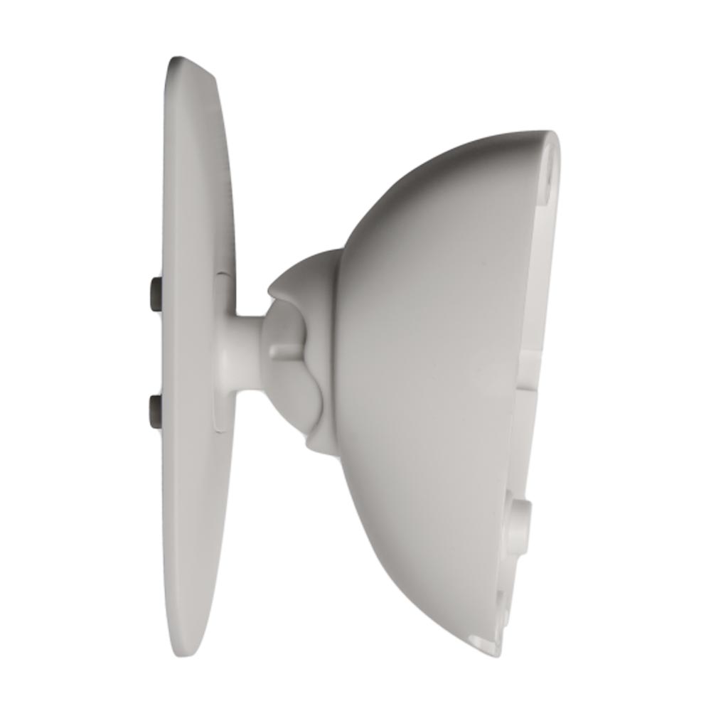 Aritech Wandmontagebügel für AGE-RF6933-N, weiße Halterung zur Wandmontage, Seitenansicht nach rechts