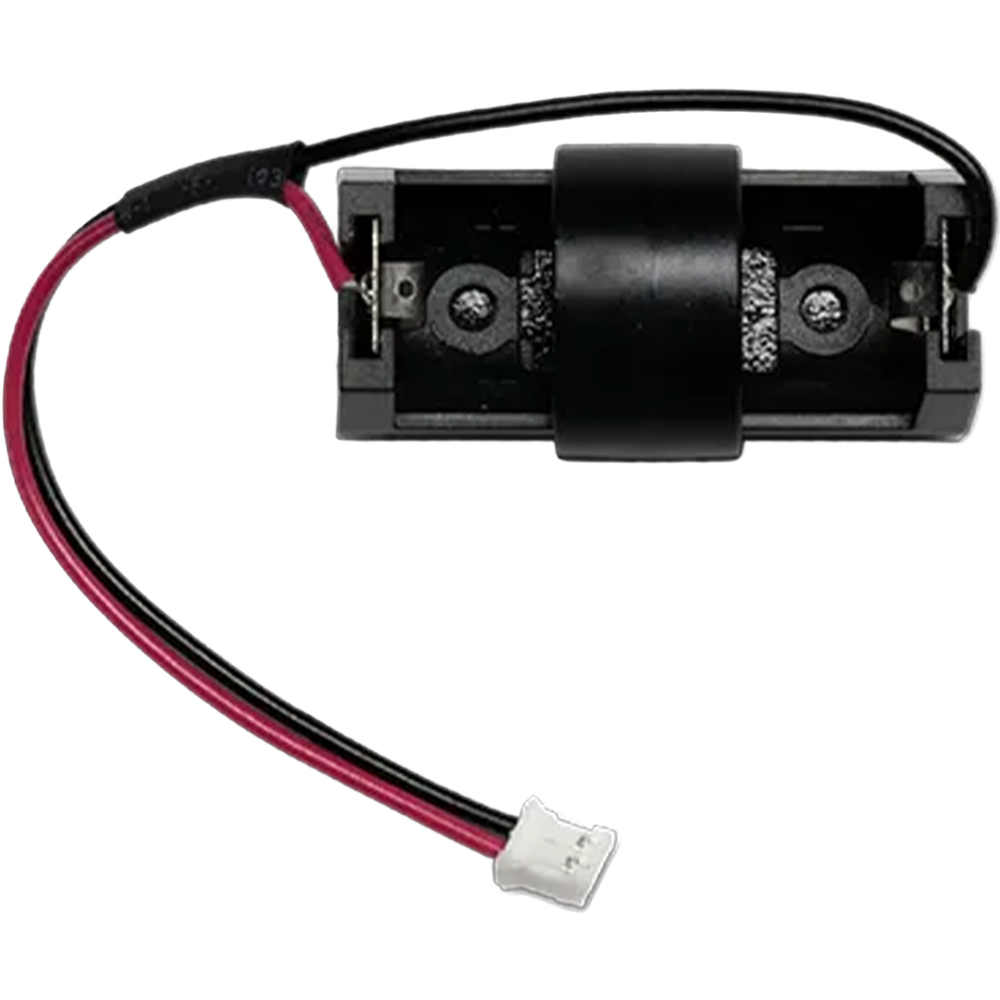 Batteriehalterung in Schwarz mit Kabel für Stromverteilung