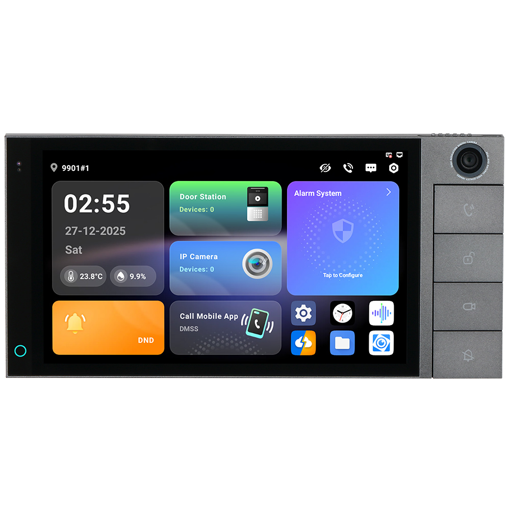 7" 2-Draht-IP-Monitor, Touch-Screen, grau