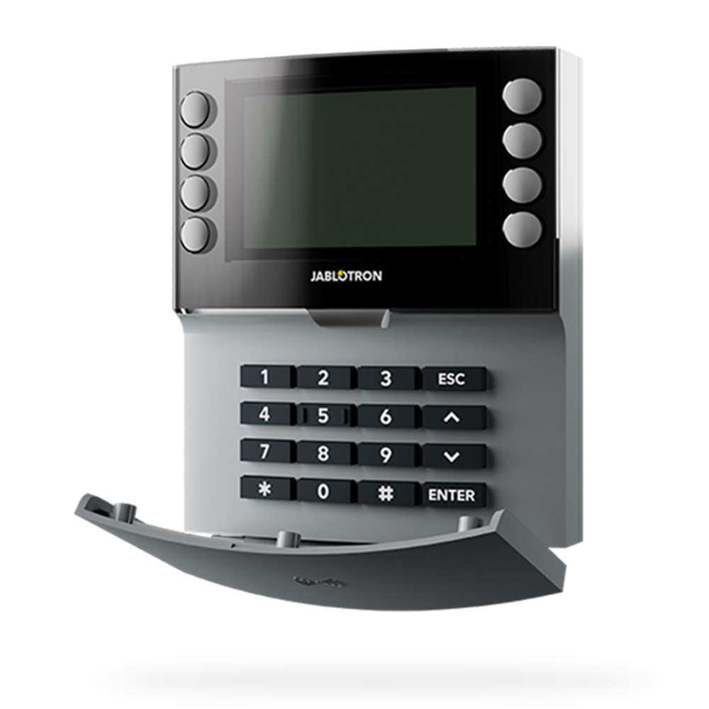 JA-155E-GR Jablotron Funk-Bedienteil mit LCD-Display, Tastatur und RFID-Lesegerät grau-1
