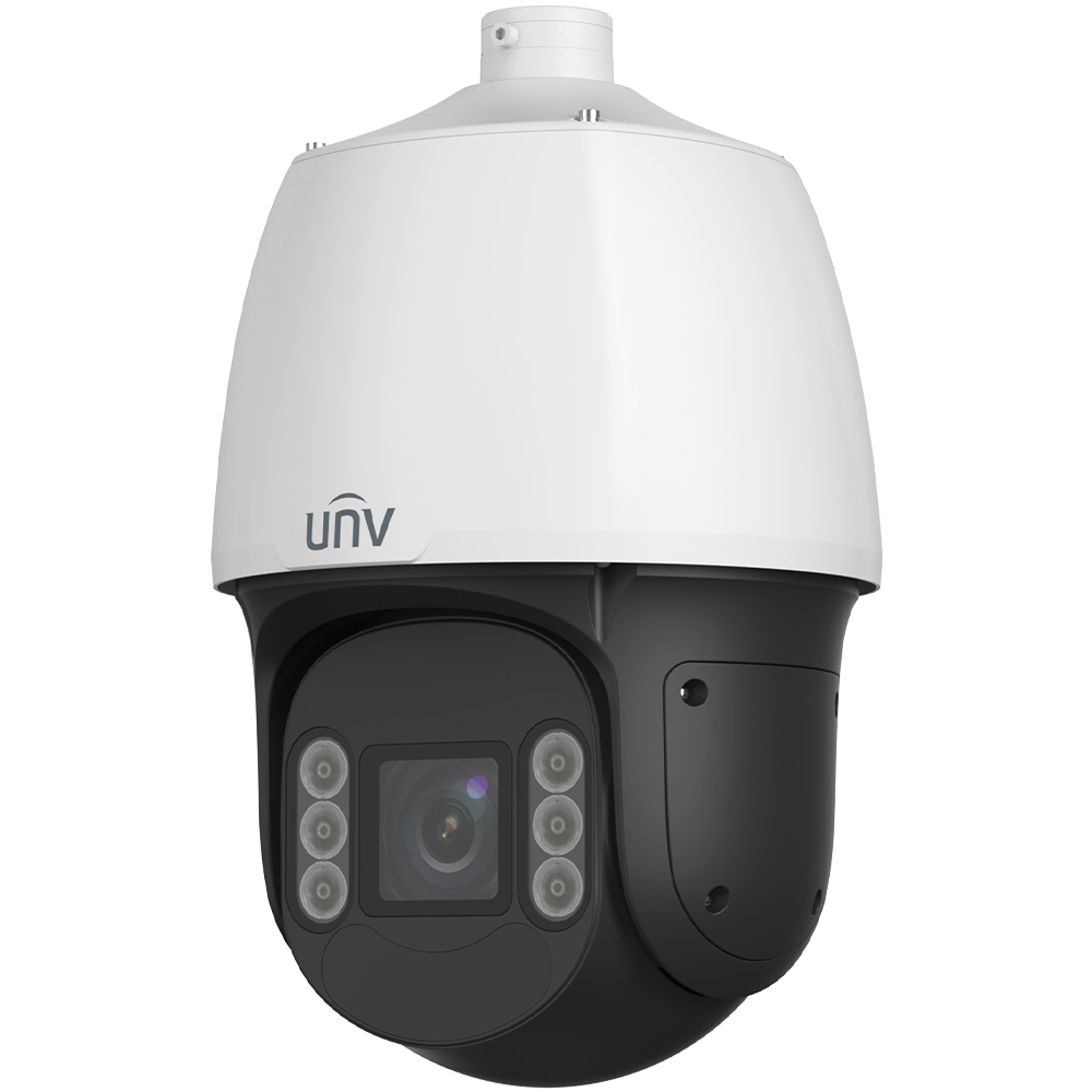 IP-PTZ-Dome-Kamera, 4 MP, 4,5 - 148,5 mm, IR 250 m, IP67, IK10, NDAA, weiß