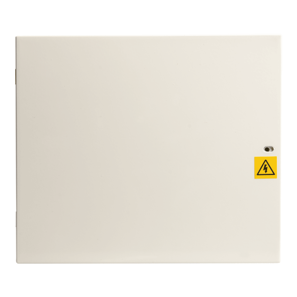 12V Netzteil mit 1 A im Metallgehäuse nach EN50131 Grad 2, Frontansicht