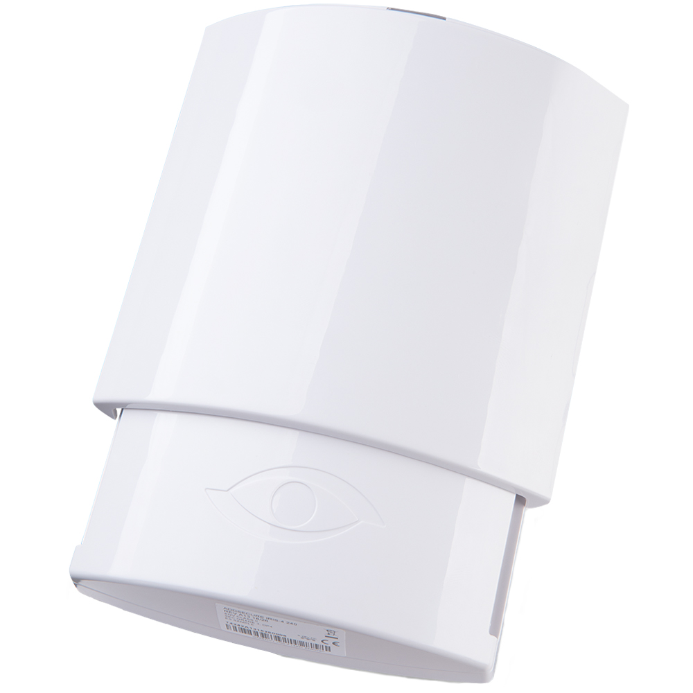 AddSecure GSM-GPRS-IP-Wählgerät im geschlossenen weißen Gehäuse zur zuverlässigen Alarmübertragung über Mobilfunk und IP