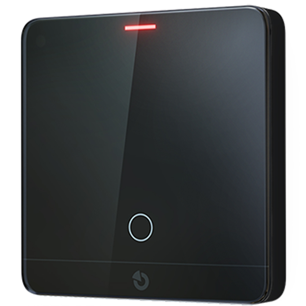 BUS-Temperatur- und Luftfeuchtigkeitssensor, inkl. Thermostat, IP31, anthrazit