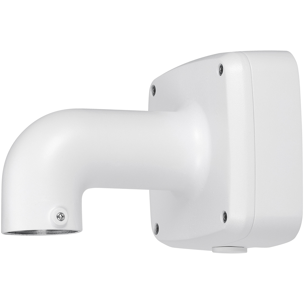 Wandhalterung, gebogen, IP66, Metall, weiß