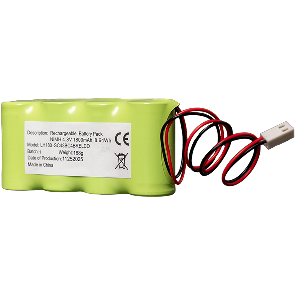 Batterie-Pack in grüner Schaufe mit Verkabelung