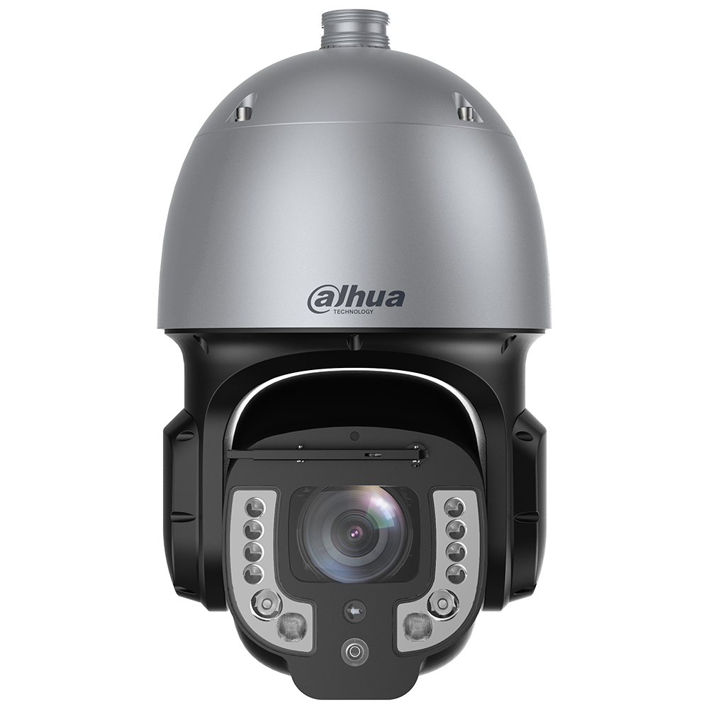 IP-PTZ-Dome-Kamera, 8 MP, 6 - 252 mm, IR 120m, Laser 600m, IP67, silber, grau