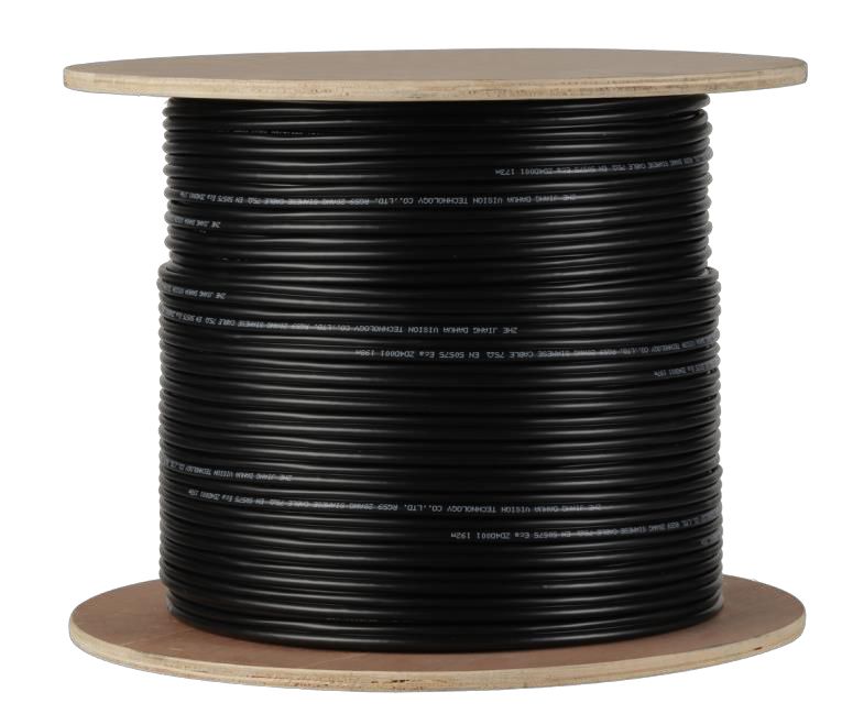 Dahua Video-Kombi-Kabel 1xRG59 + 2C, 200m Rolle, schwarz-1