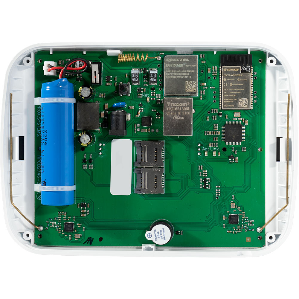 U-PROX Funk-Alarmzentrale, 250 Zonen, 150 Ausgänge, 868 - 868,6 MHz,  4G, LTE, Grad 2, weiß-2