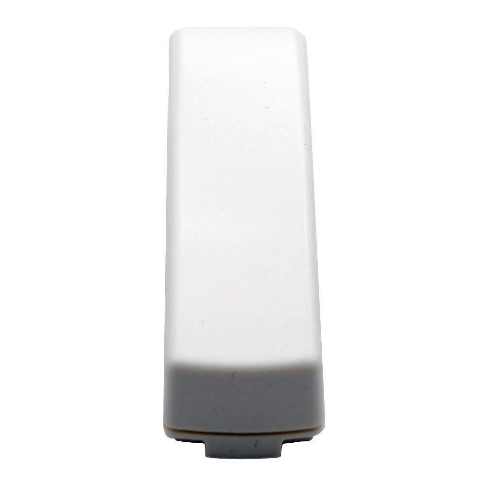 Frontansicht des weißen Aritech Leergehäuses für Kontaktsender