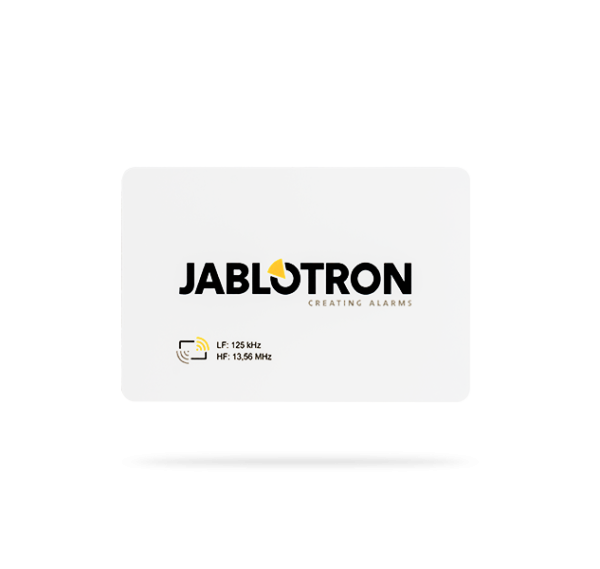 JA-193J Jablotron Dual-RFID Karte weiß, 125kHz/Mifare 13,56MHz