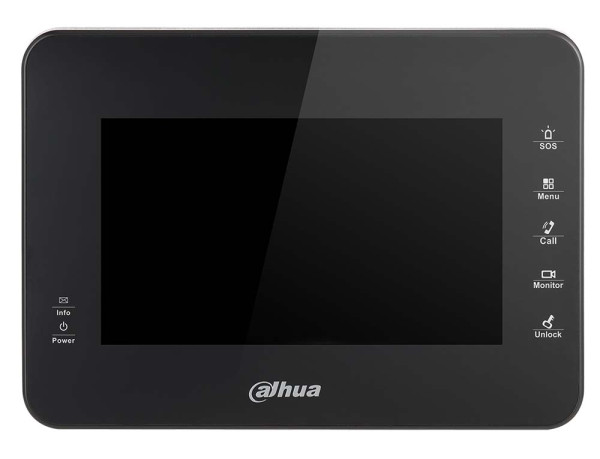 Dahua Innenstelle Monitor 7", IP-Schnittstelle, schwarz, VTH1560B